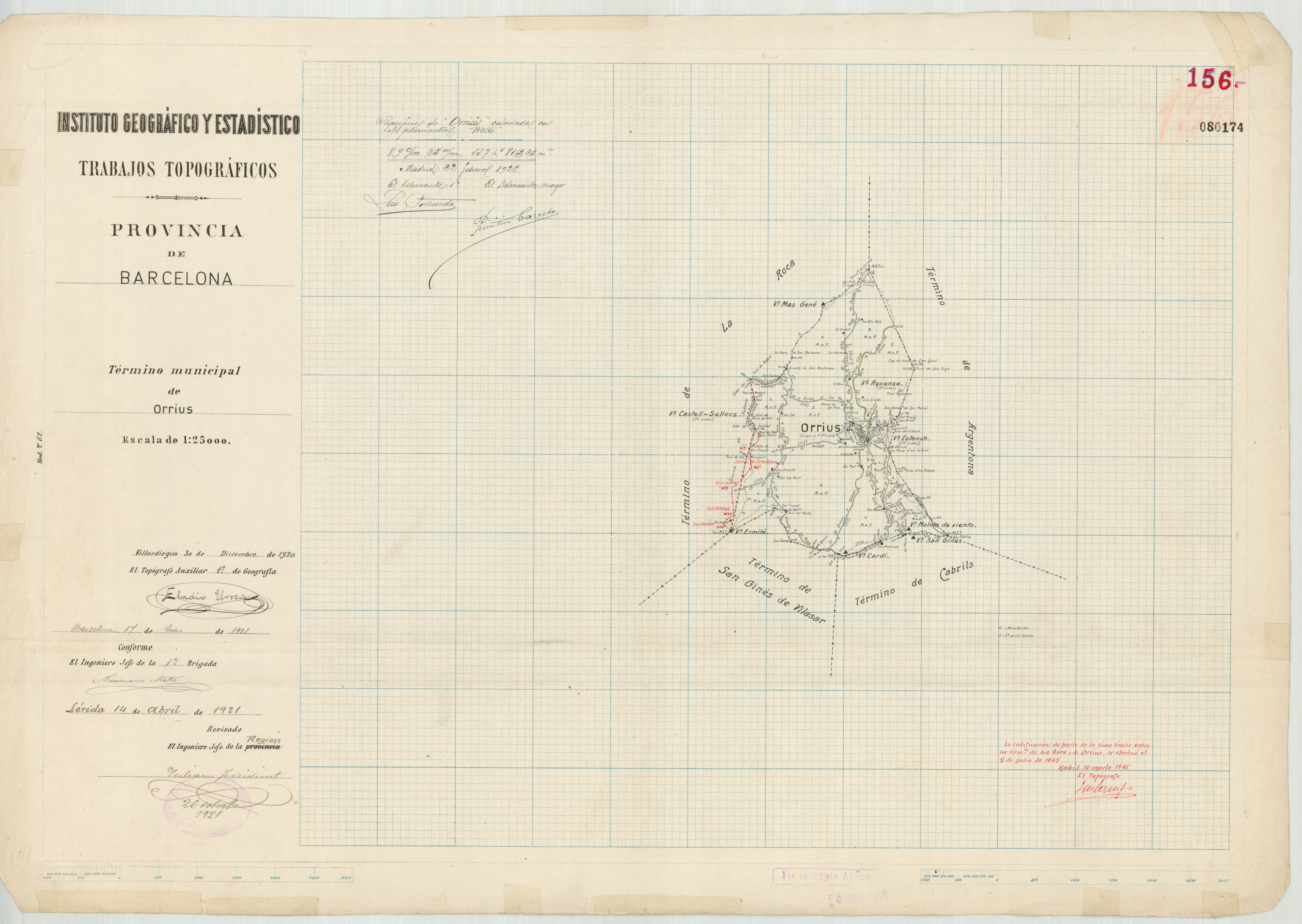Mapa d'Orrius antíc
